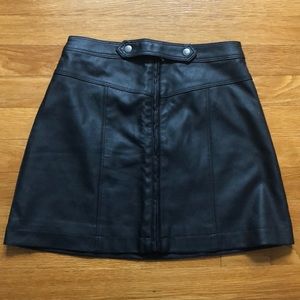 Abercrombie Faux Leather Skirt Size 00